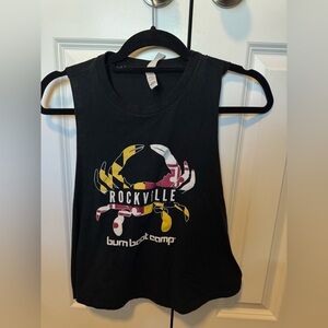 Burn Maryland Black Tank Top